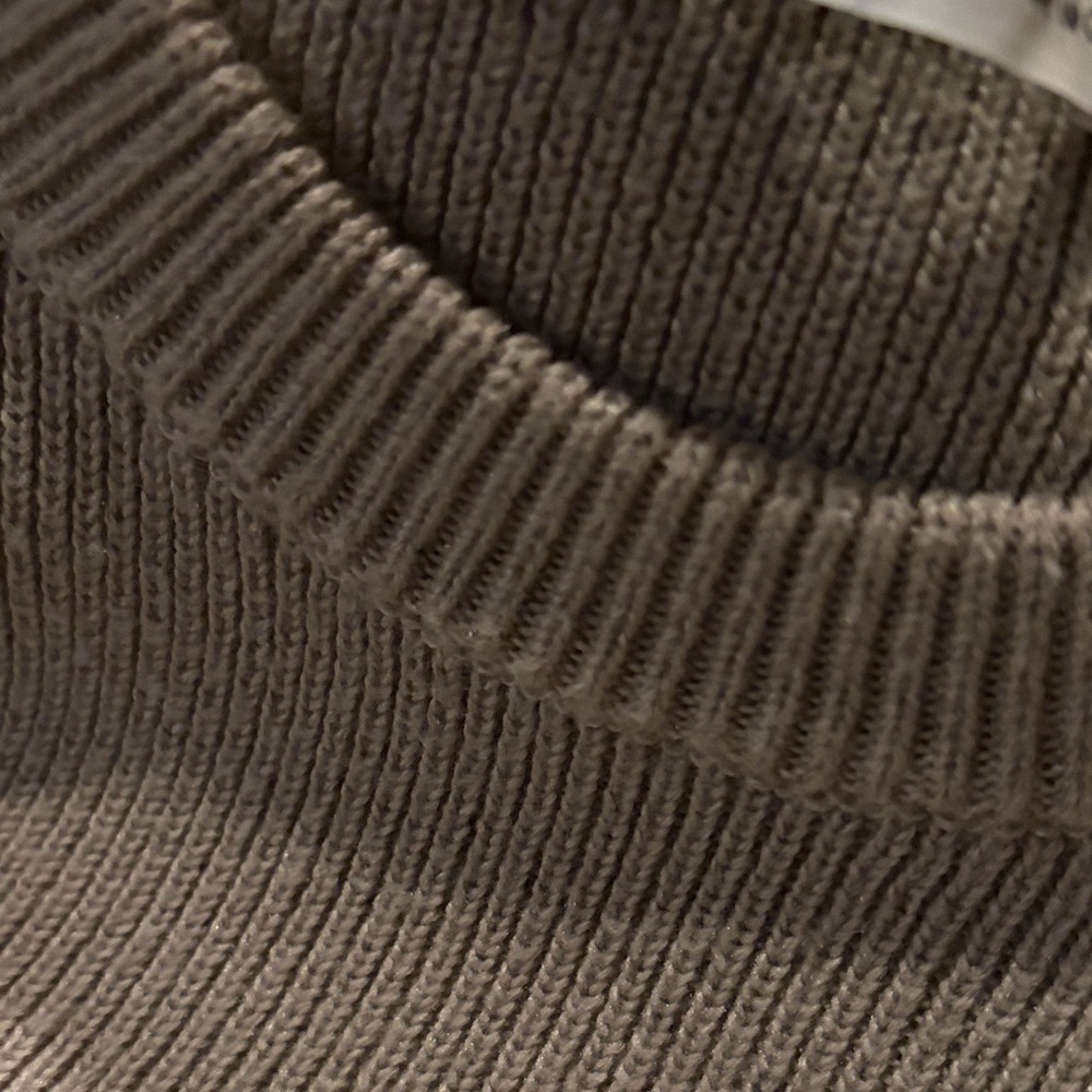 Zara Ribbed Knit Top in Taupe - Picture 5 of 5
